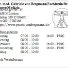 Unternehmen 1 Bild DR. MED. GABRIELE VON BERGMANN FACHÄRZTIN FÜR INNERE MEDIZIN Ärzte am München BY