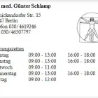 Unternehmen 1 Bild DR. MED. GÜNTER SCHLAMP Ärzte am Berlin BE