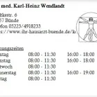 Unternehmen 1 Bild DR. MED. KARL-HEINZ WENDLANDT Ärzte am Bünde NW