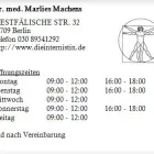 Unternehmen 1 Bild DR. MED. MARLIES MACHENS Ärzte am Berlin BE
