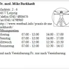 Unternehmen 1 Bild DR. MED. MIKE BURKHARDT Ärzte am Leipzig SN