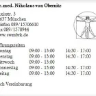 Unternehmen 1 Bild DR.MED. NIKOLAUS VON OBERNITZ Ärzte am München BY