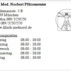 Unternehmen 1 Bild DR. MED. NORBERT PFÜTZENREUTER Ärzte am München BY