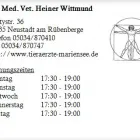 Unternehmen 1 Bild DR. MED. VET. HEINER WITTMUND Ärzte am Neustadt Am Rübenberge NI