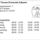 Unternehmen 1 Bild DR. THOMAS EISENREICH ZAHNARZT Ärzte am Zwickau SN