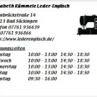 Unternehmen 1 Bild ELISABETH RÜMMELE LEDER-ENGLISCH Produktion und Vertrieb von Textil/Bekleidung am Bad Säckingen BW