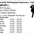 Unternehmen 1 Bild ELSTERPARK-BEHERBERGUNG GASTRONOMIE U. OUTDOOR ERLEBNISWELT Unterhaltung am Herzberg BB