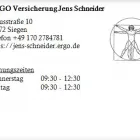 Unternehmen 1 Bild ERGO VERSICHERUNG JENS SCHNEIDER Versicherung am Siegen NW