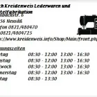 Unternehmen 1 Bild ERICH KREIDENWEIS LEDERWAREN UND GÜRTELFABRIKATION Produktion und Vertrieb von Textil/Bekleidung am Neusäß BY