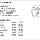 Unternehmen 1 Bild FIELMANN OPTIK Optiker am Bad Säckingen BW