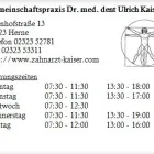 Unternehmen 1 Bild GEMEINSCHAFTSPRAXIS DR. MED. DENT ULRICH KAISER Ärzte am Herne NW