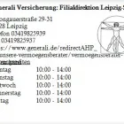 Unternehmen 1 Bild GENERALI VERSICHERUNG: FILIALDIREKTION LEIPZIG-SÜD Versicherung am Leipzig SN