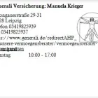 Unternehmen 1 Bild GENERALI VERSICHERUNG: MANUELA KRIEGER Versicherung am Leipzig SN