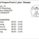 Unternehmen 1 Bild GERD ZEEGERS PRAXIS F. PHYS. THERAPIE Ärzte am Rheinberg NW