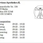 Unternehmen 1 Bild GERVINUS APOTHEKE E.K. Gesundheitsdienste am Berlin BE
