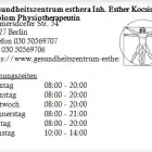 Unternehmen 1 Bild GESUNDHEITSZENTRUM ESTHERA INH. ESTHER KOCSIS DIPLOM PHYSIOTHERAPEUTIN Ärzte am Berlin BE