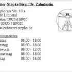 Unternehmen 1 Bild GRÜTER-STEPKE BIRGIT DR. ZAHNÄRZTIN Ärzte am Lippetal NW