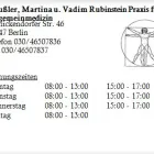 Unternehmen 1 Bild HÄUßLER, MARTINA U. VADIM RUBINSTEIN PRAXIS FÜR ALLGEMEINMEDIZIN Ärzte am Berlin BE
