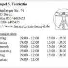 Unternehmen 1 Bild HEMPEL S. TIERÄRZTIN Ärzte am Berlin BE