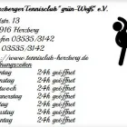 Unternehmen 1 Bild HERZBERGER TENNISCLUB GRÜN-WEIß E.V. Öffentliche Sporteinrichtungen am Herzberg BB