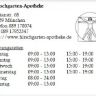 Unternehmen 1 Bild HIRSCHGARTEN-APOTHEKE Gesundheitsdienste am München BY