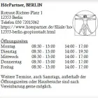 Unternehmen 1 Bild HÖRPARTNER, BERLIN Hörgeräteakustiker am Berlin HH