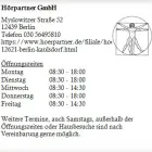 Unternehmen 1 Bild HÖRPARTNER GMBH Hörgeräteakustiker am Berlin BE