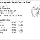 Unternehmen 1 Bild KARDIOLOGISCHE PRAXIS 'HERZ IM BLICK' Ärzte am München BY