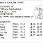 Unternehmen 1 Bild KESSNER + HEIMANN GMBH Optiker am Rheda-Wiedenbrück NW