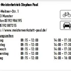 Unternehmen 1 Bild KFZ-MEISTERBETRIEB STEPHAN PAUL Werkstätten (Pkw) am Munster NI