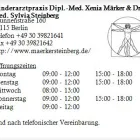 Unternehmen 1 Bild KINDERARZTPRAXIS DIPL.-MED. XENIA MÄRKER & DR. MED. SYLVIA STEINBERG Ärzte am Berlin BE