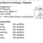 Unternehmen 1 Bild KLAUS KATZER COACHING U. HYPNOSE Ärzte am Münster NW