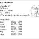Unternehmen 1 Bild KLOSTER-APOTHEKE Gesundheitsdienste am Siegen NW