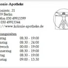 Unternehmen 1 Bild KOLONIE-APOTHEKE Gesundheitsdienste am Berlin BE