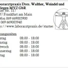 Unternehmen 1 Bild LABORARZTPRAXIS DRES. WALTHER, WEINDEL UND KOLLEGEN MVZ GBR Ärzte am Frankfurt Am Main HE