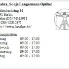 Unternehmen 1 Bild LASALUX, SONJA LANGERMANN OPTIKER Optiker am Berlin BE