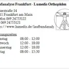 Unternehmen 1 Bild LAUFANALYSE FRANKFURT - LUMEDIS ORTHOPÄDEN Ärzte am Frankfurt Am Main HE
