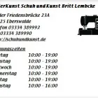 Unternehmen 1 Bild LEDERKUNST  SCHUH UND KUNST  BRITT LEMBCKE Schuhe Einzelhandel am Eberswalde BB
