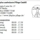 Unternehmen 1 Bild LIFEPLUS AMBULANTE PFLEGE GMBH Gesundheitsdienste am Berlin BE