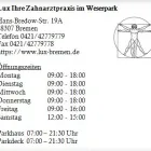Unternehmen 1 Bild LUX IHRE ZAHNARZTPRAXIS IM WESERPARK Ärzte am Bremen HB