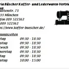 Unternehmen 1 Bild MARIA BÜSCHER KOFFER- UND LEDERWAREN-VERTRIEBS-GMBH Produktion und Vertrieb von Textil/Bekleidung am München BY