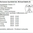 Unternehmen 1 Bild MARIANNEN APOTHEKE INH. MICHAEL JAKOBI E.K. Gesundheitsdienste am Berlin BE