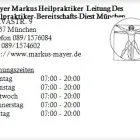 Unternehmen 1 Bild MAYER MARKUS HEILPRAKTIKER LEITUNG DES HEILPRAKTIKER-BEREITSCHAFTS-DIEST MÜNCHEN Ärzte am München BY