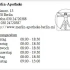 Unternehmen 1 Bild MERLIN-APOTHEKE Gesundheitsdienste am Berlin BE