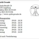 Unternehmen 1 Bild OPTIK GRONDE Optiker am Augsburg BY