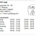 Unternehmen 1 Bild OPTIK LANGE Optiker am Bremen HB