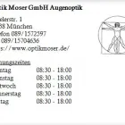 Unternehmen 1 Bild OPTIK MOSER GMBH AUGENOPTIK Optiker am München BY