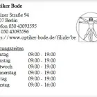 Unternehmen 1 Bild OPTIKER BODE Optiker am Berlin BE