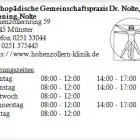Unternehmen 1 Bild ORTHOPÄDISCHE GEMEINSCHAFTSPRAXIS DR. NOLTE, DR. GRONING-NOLTE Ärzte am Münster NW