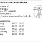 Unternehmen 1 Bild PHYSIOTHERAPIE SIMONE MATTHES Ärzte am Berlin BE